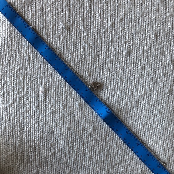 Garnet and Sterling Silver Heart Necklace - Picture 8 of 8